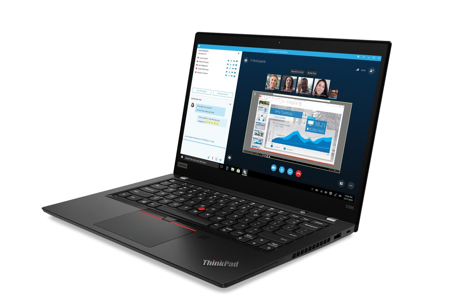 Lenovo ThinkPad X395 - Laptop empresarial con pantalla táctil